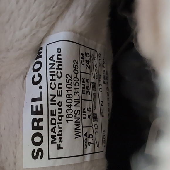 Sorel Out N About Plus Conquest Winter Lined Duck Boots - Grey / Tan Size 7.5 ❄️ - Picture 8 of 9